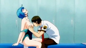 69 anime sex with gal in swim costume